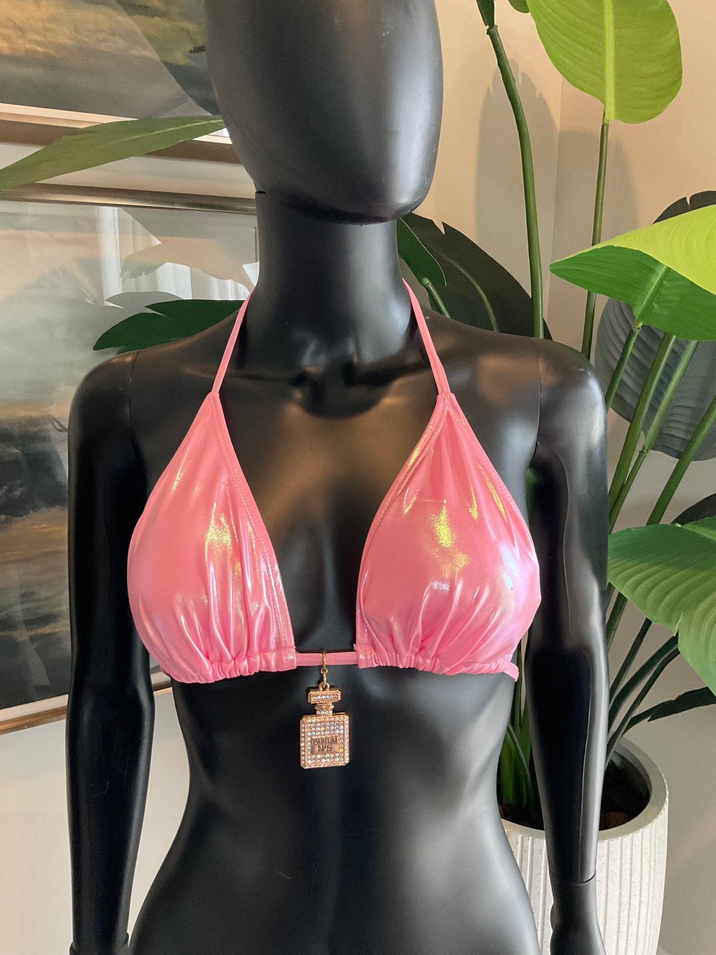 Charming Bikinis Pink Rhinestone No. 5 Charm!