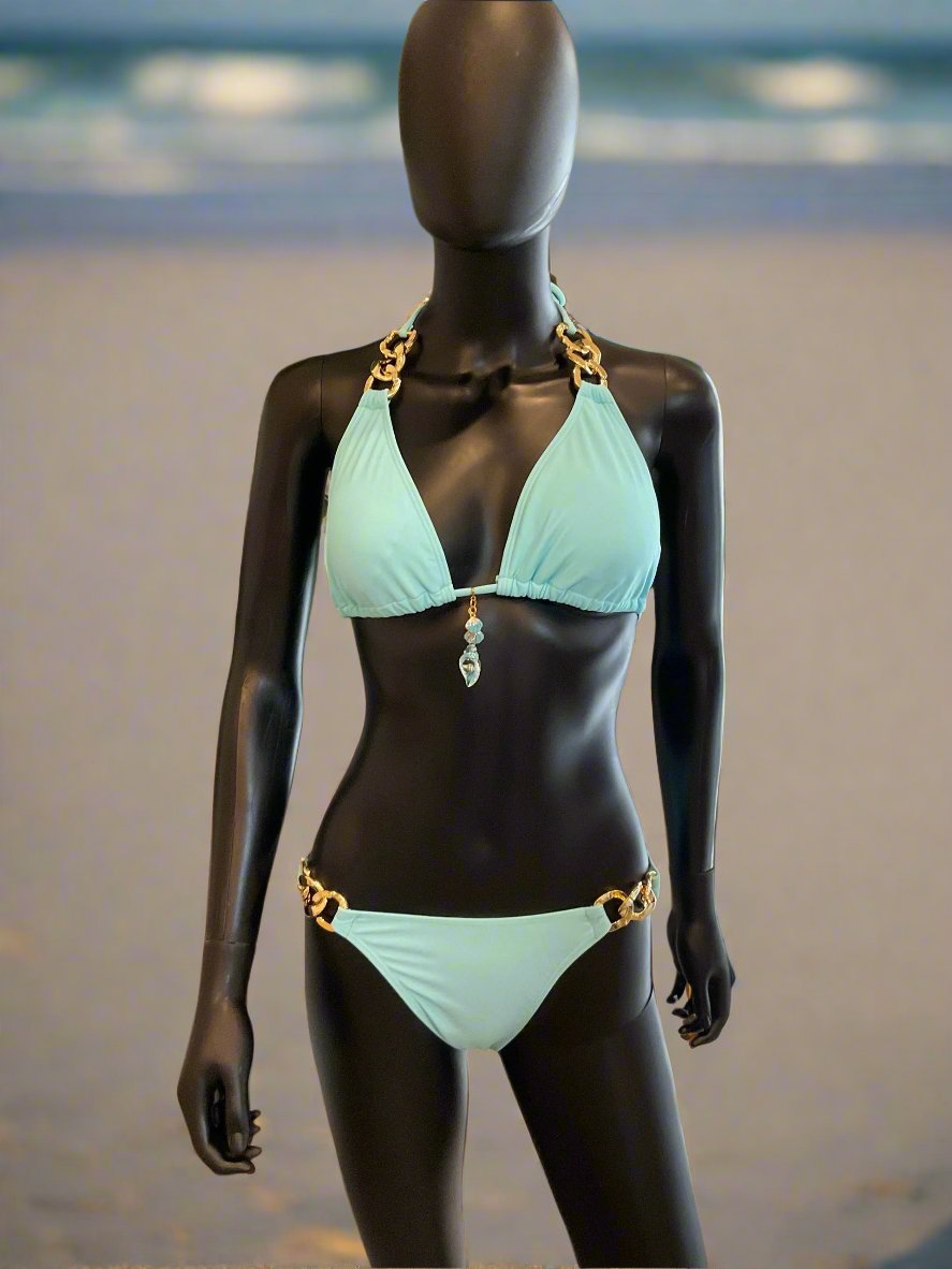 Light Blue Bikini with Charming Bikinis Charms!