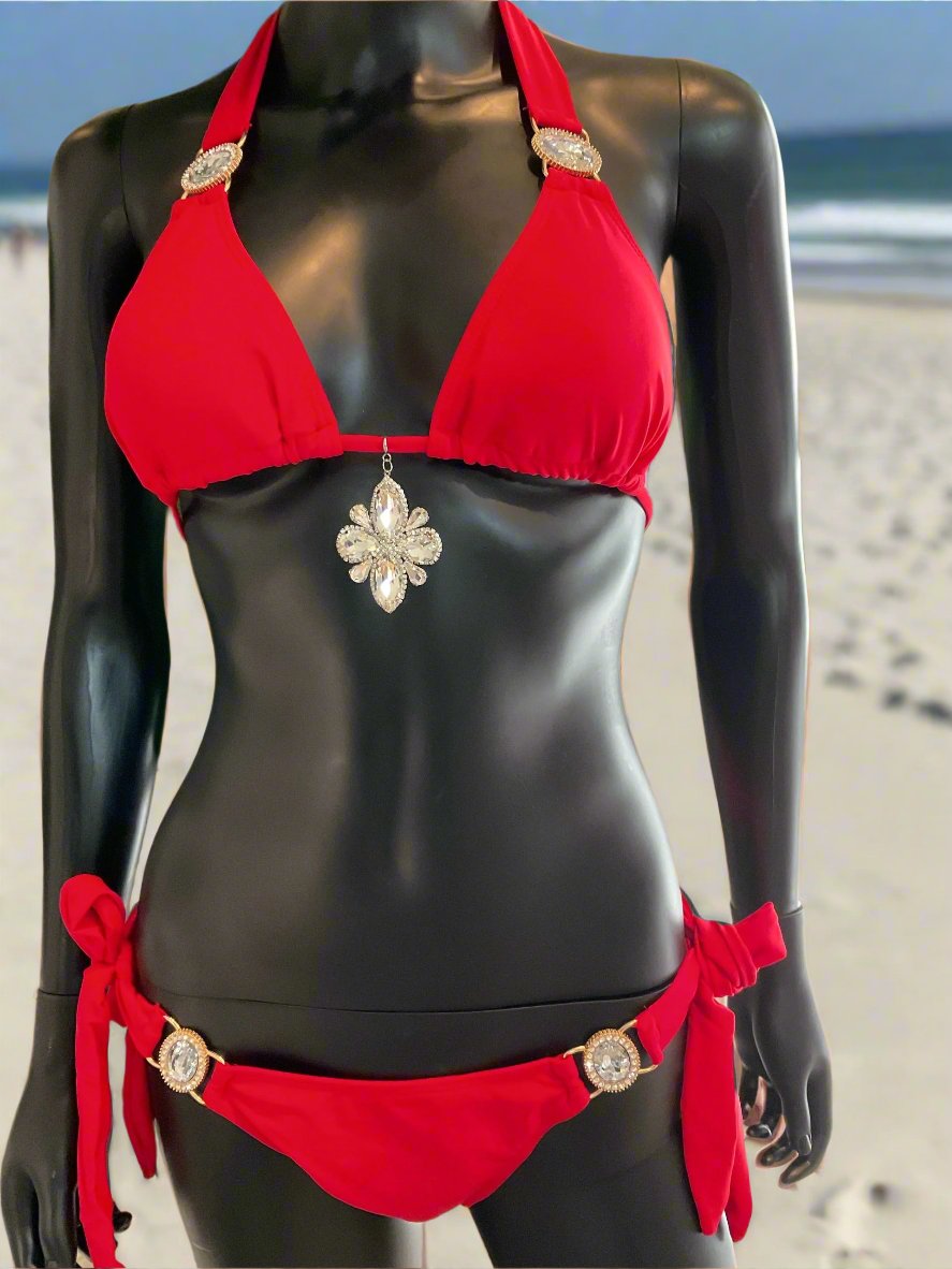 Red Bikini with Charming Bikinis Charms!