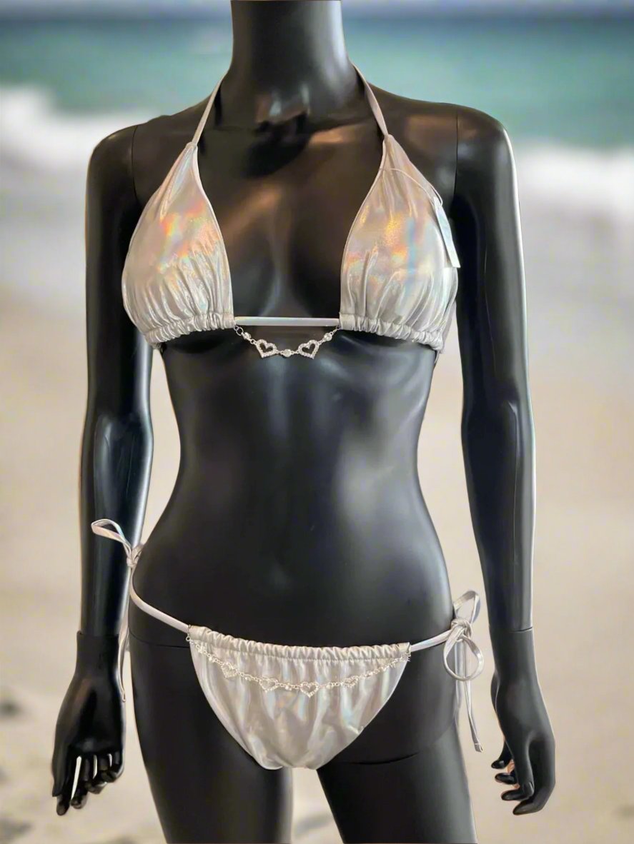 Silver Bikini with Charming Bikinis Charms!