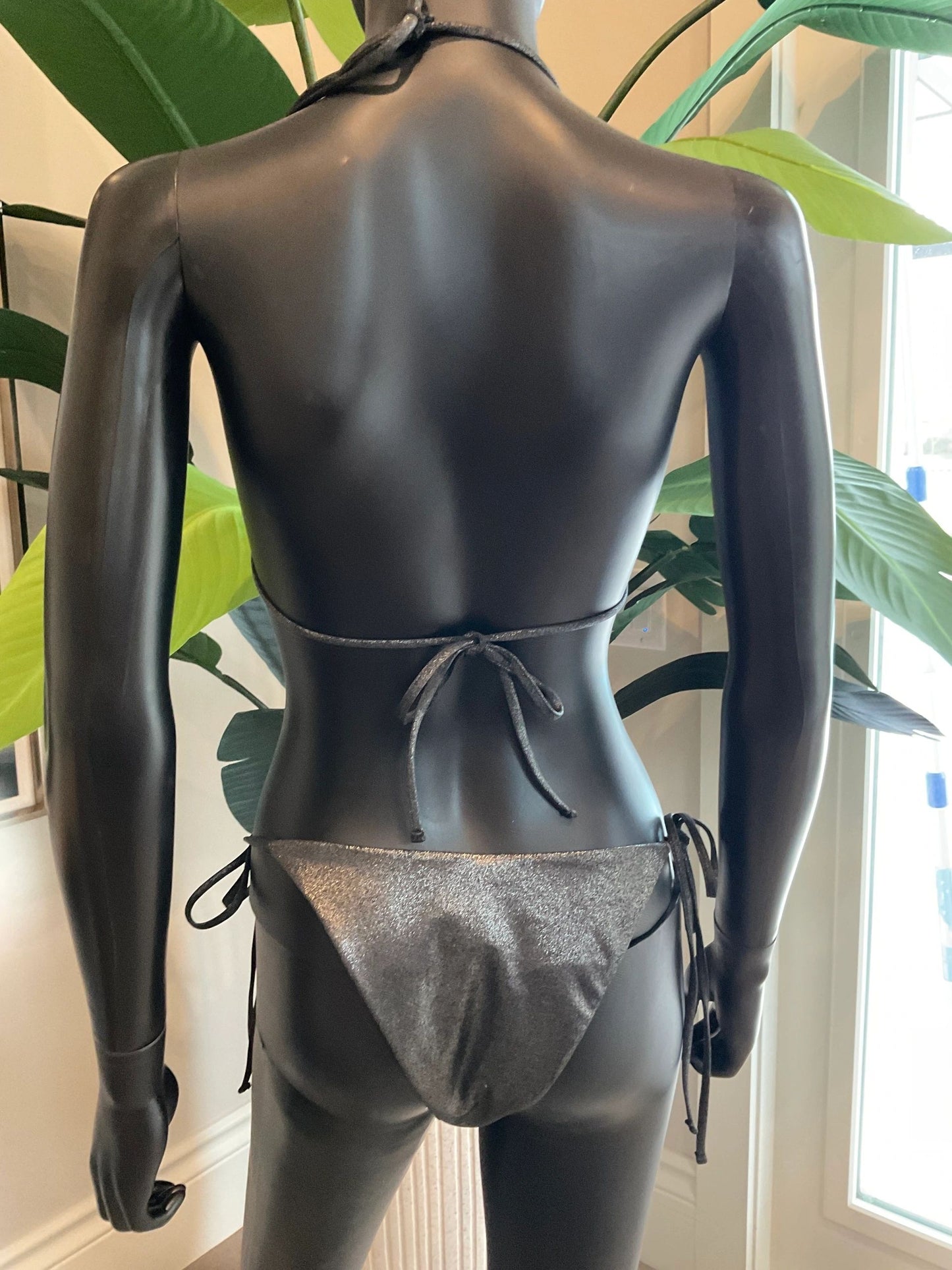 Black Shimmery Bikini with Charming Bikinis Charms!