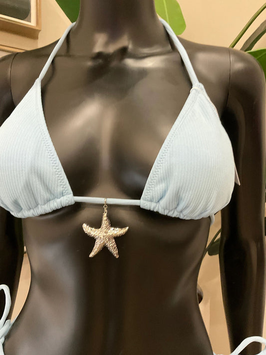 Charming Bikinis Large Starfish Silver Charm!