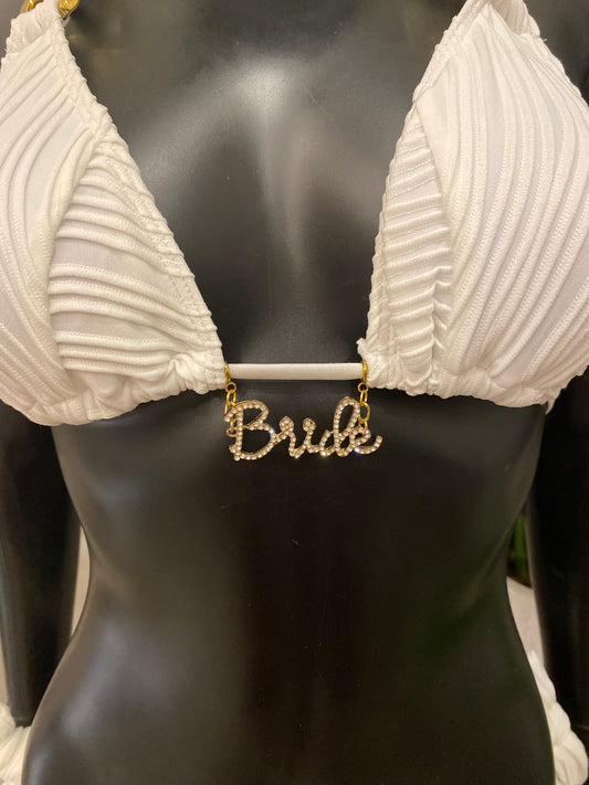 Charming Bikinis Rhinestone Bride Charm!
