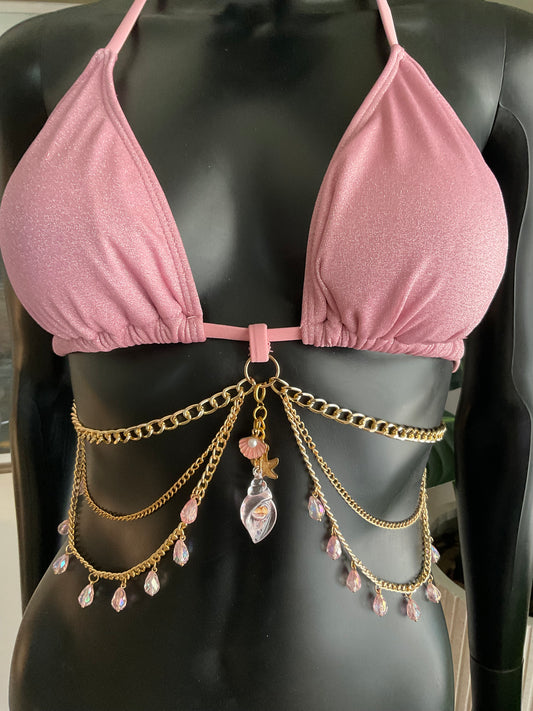 Charming Bikinis Pink Seashells Charm!