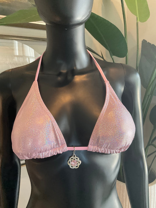Charming Bikinis Pink Stone Charm!