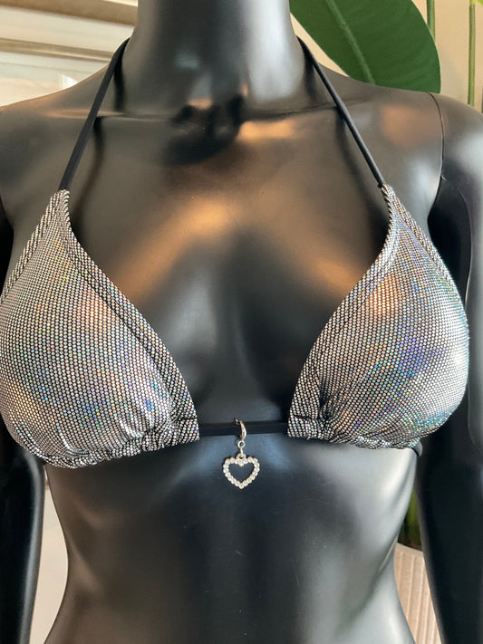 Charming Bikinis Rhinestone Heart Charm!
