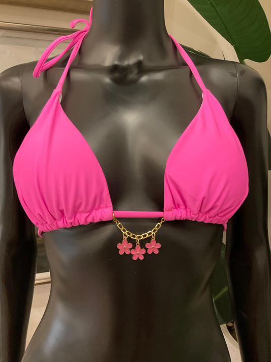 Charming Bikinis Pink Flower Charm!