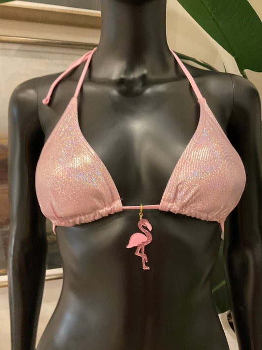 Charming Bikinis Pink Flamingo Charm!