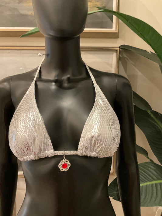 Charming Bikinis Red Stone Charm!