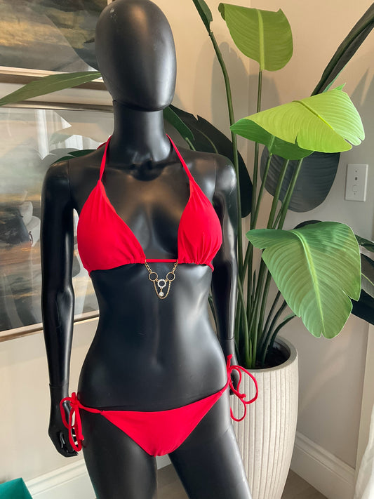 Red Bikini with a Charming Bikinis Charm!