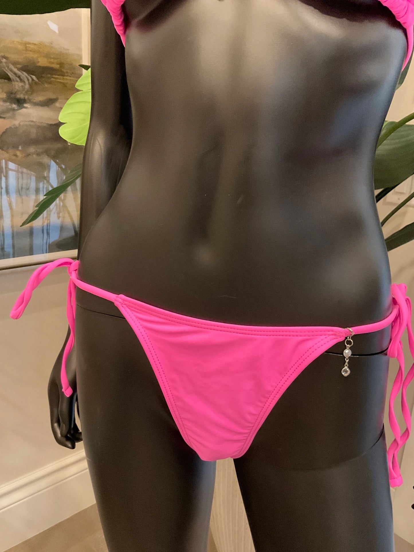 Pink Bikini with Charming Bikinis Elegance Chain Charm!